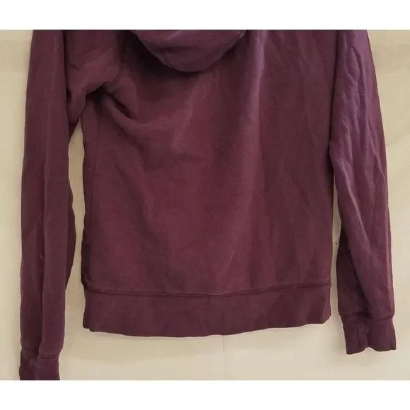 The North Face Women's Avalon Half Dome Waffle Hoodie Amaranth Purple Sz Medium - Picture 5 of 7